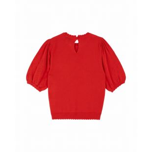 EMILE & IDA - LIGNE FEMME - PULL COQUELICOT