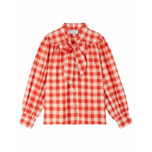 EMILE & IDA - LIGNE FEMME - BLOUSE DIVA | VICHY ROUGE