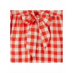 EMILE & IDA - LIGNE FEMME - BLOUSE DIVA | VICHY ROUGE