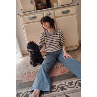 EMILE & IDA - LIGNE FEMME - PULL DAUPHIN | RAYURE MARINA