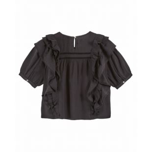 EMILE & IDA - LIGNE FEMME - BLOUSE DAHLIA | NOIR