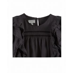 EMILE & IDA - LIGNE FEMME - BLOUSE DAHLIA | NOIR
