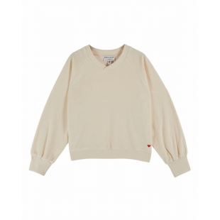 EMILE & IDA - LIGNE FEMME - SWEAT ÉPONGE I CRÈME