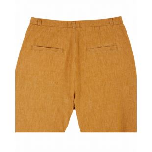 EMILE & IDA - LIGNE FEMME - PANTALON DAIM | MOUTARDE CHINÉ