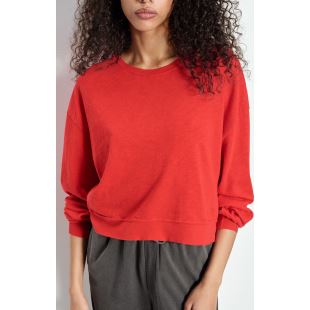 AMERICAN VINTAGE - TEE SHIRT SONOMA ML COL ROND | TOMATE VINTAGE