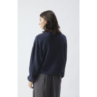 AMERICAN VINTAGE - TEE SHIRT SONOMA ML COL ROND | NAVY BLUE VINTAGE