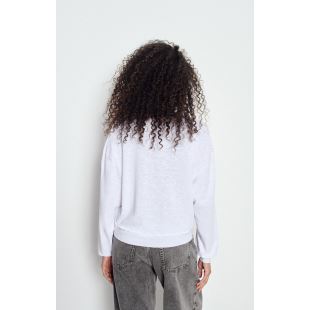 AMERICAN VINTAGE - TEE SHIRT SONOMA ML COL ROND | BLANC