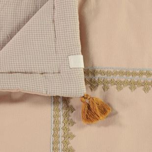 CAMOMILE LONDON - PLAID PEACH BRODÉ