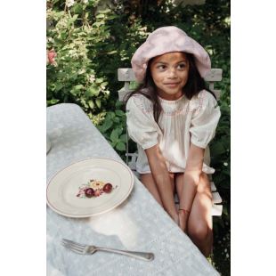 EMILE ET IDA - BLOUSE CRÈME ROSE & BLEU