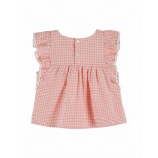 EMILE ET IDA - BLOUSE VOLANT VICHY