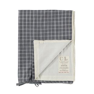 CAMOMILE LONDON - HOUSSE DE COUETTE IKAT CHECK