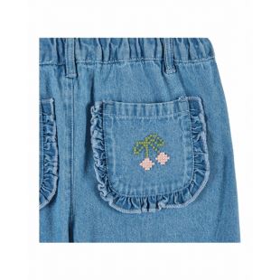 EMILE ET IDA - PANTALON DENIM | POCHES CERISES