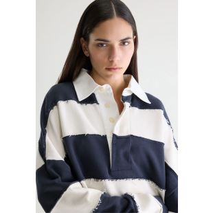 BELLEROSE - SWEAT POLO FUREN | NOIR