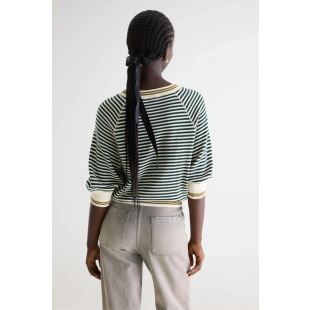 BELLEROSE - SWEAT ANGLET RAYURES