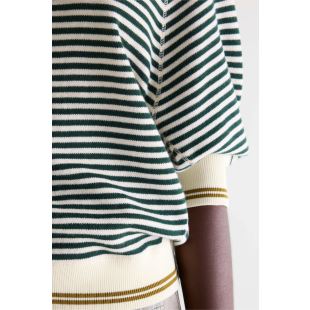 BELLEROSE - SWEAT ANGLET RAYURES