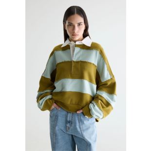 BELLEROSE - SWEAT POLO FUREN | KAKI