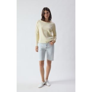 AMERICAN VINTAGE - TEE SONOMA ML COL BATEAU | VANILLE VINTAGE