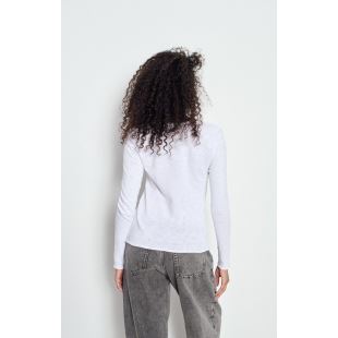 AMERICAN VINTAGE - TEE SONOMA ML COL U | BLANC