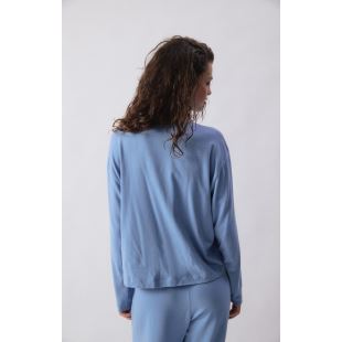 AMERICAN VINTAGE - TEE SHIRT YPAWOOD | BLEU CHINÉ