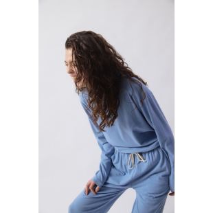 AMERICAN VINTAGE - TEE SHIRT YPAWOOD | BLEU CHINÉ