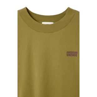 AMERICAN VINTAGE - TEE SHIRT GIXY MC COL ROND | HERBES DE PROVENCE