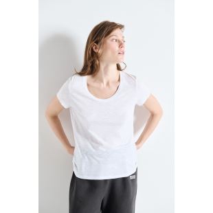 AMERICAN VINTAGE - TEE SHIRT JACKSONVILLE MC COL U | BLANC