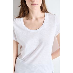 AMERICAN VINTAGE - TEE SHIRT JACKSONVILLE MC COL U | BLANC