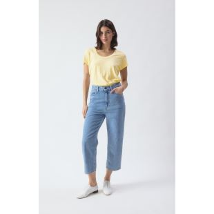 AMERICAN VINTAGE - TEE SHIRT JACKSONVILLE MC COL U | VANILLE VINTAGE