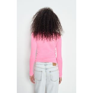 AMERICAN VINTAGE - TEE SHIRT MASSACHUSETTS | PETUNIA FLUO