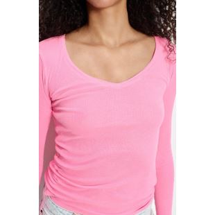 AMERICAN VINTAGE - TEE SHIRT MASSACHUSETTS | PETUNIA FLUO