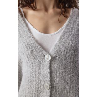 AMERICAN VINTAGE - GILET ZOLLY SANS MANCHES | GRIS CHINÉ