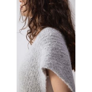 AMERICAN VINTAGE - GILET ZOLLY SANS MANCHES | GRIS CHINÉ