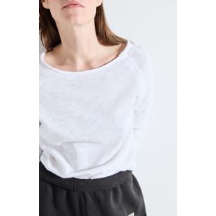 AMERICAN VINTAGE - TEE SONOMA ML COL BATEAU | BLANC