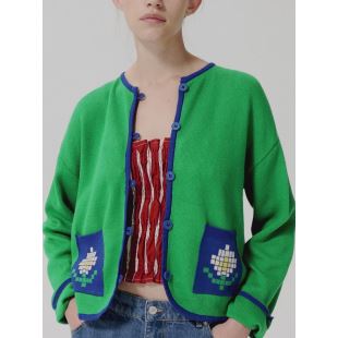 BOBO CHOSES - CARDIGAN PIXEL DAISY