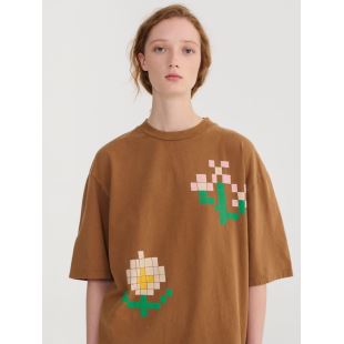BOBO CHOSES - TEE SHIRT | PIXEL FLOWERS