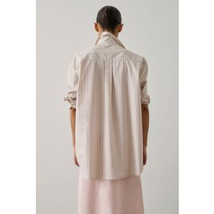 SOEUR - CHEMISE CARLOTTA | ORANGE ET GRIS