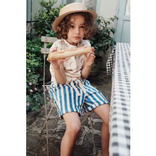 EMILE ET IDA - SHORT ÉPONGE | RAYURE MER