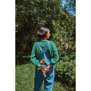 POUDRE ORGANIC - BLOUSE ONAGRE | DEEP GRASS GREEN