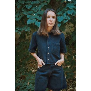 POUDRE ORGANIC - CHEMISE CARVI | DENIM NOIR