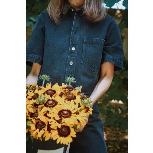 POUDRE ORGANIC - CHEMISE CARVI | DENIM NOIR