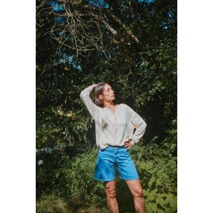 POUDRE ORGANIC - SHORT VETIVER | DENIM BLEU