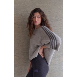 AMERICAN VINTAGE - PULL VITOW MANCHES 3/4 | GRIS CLAIR