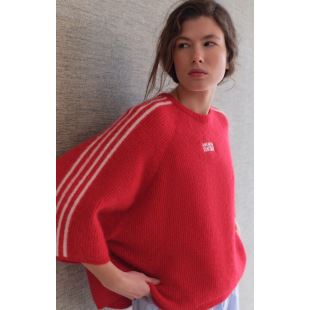 AMERICAN VINTAGE - PULL VITOW MANCHES 3/4 | CARMIN