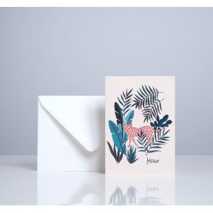 SEASON PAPER - CARTE PAPIER LEOPARD HELLO