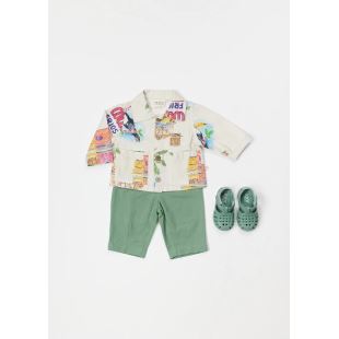 ARSENE ET LES PIPELETTES - PANTALON COTON RUSTIQUE | KAKI