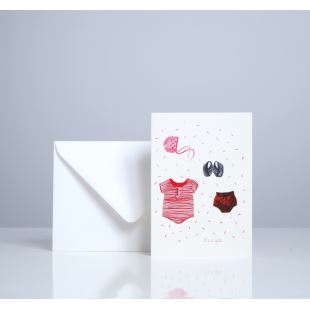 SEASON PAPER - CARTE DOUBLE "IT'S A GIRL"