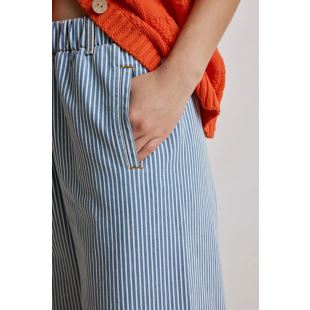 HOD PARIS - PANTALON JIM STRIPE | BLUEBELL