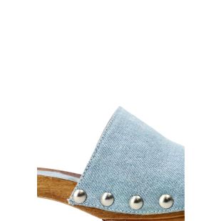 COPENHAGEN STUDIOS - SABOTS CPH798 | WASHED DENIM BLUE