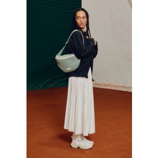 Rive droite - BANANE XL CUSTINE | RAYÉ VERT ET BLANC