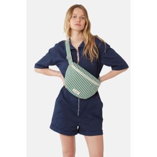 Rive droite - BANANE XL CUSTINE | RAYÉ VERT ET BLANC